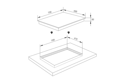 Bếp Từ 2 Vùng Nấu Malloca MH-732 EI