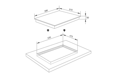 Bếp Từ 3 Vùng Nấu Malloca MH-03I