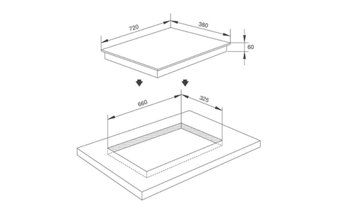 Bếp Từ 2 Vùng Nấu Malloca MH-02I D