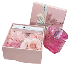 Hộp Quà Kèm Hoa Vải Size Trung