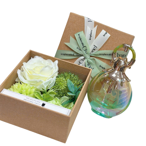 Hộp Quà Kèm Hoa Vải Size Trung