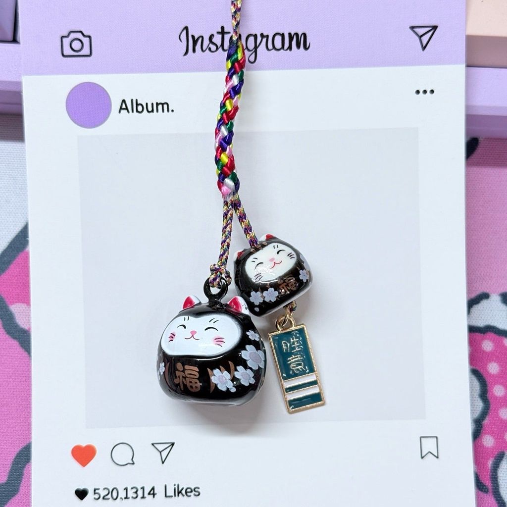 Móc Điện Thoại Mèo Lớn Mèo Nhỏ Móc Túi Phụ Kiện Đẹp nhiều màu (ánh hologram)