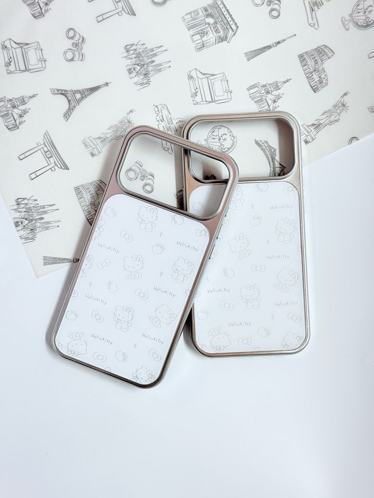 Case Ốp điện thoại iPhone Hello Kitty Trắng hoạ tiết mini iPhone 13/14/15/16/17/Plus/Pro/Promax