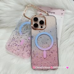 Case Ốp điện thoại iPhone Likgus Trong Ombre Nhiều Màu Bling Bling Magsafe iPhone 16/17/Promax