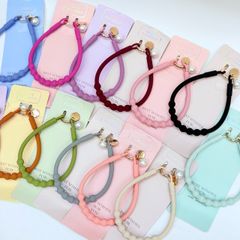 DÂY BI CHARM HOA Ngọc Trai Silicone CHỐNG BẨN kèm charm