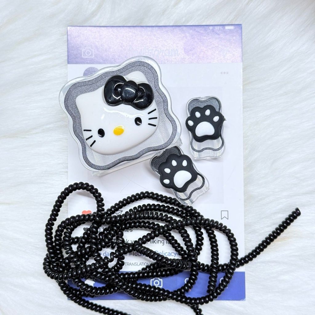 COMBO BẢO VỆ CÓC CÁP SẠC HELLO KITTY