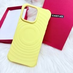 Case Ốp Điện thoại iPhone Casetify Ripple Case Màu Vàng Pastel Magsafe Basic iPhone 17/16/15Pro/Promax