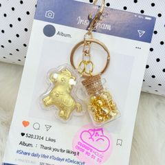 MÓC KHÓA NGỰA VÀNG KÈM HỦ VÀNG- TẾT