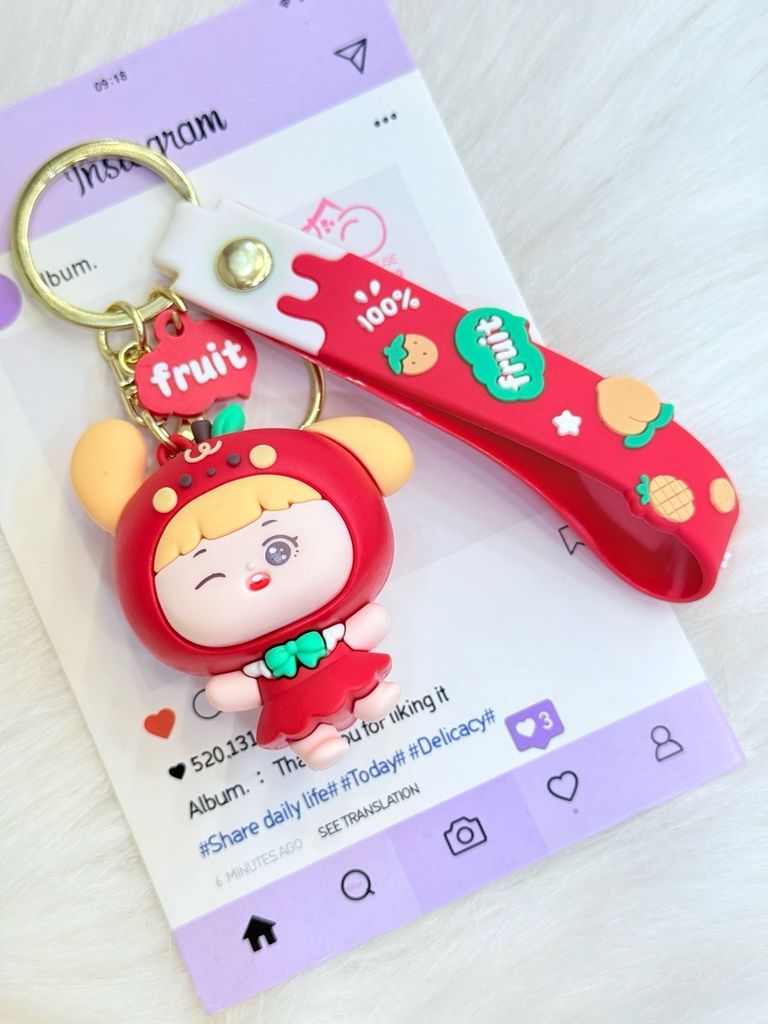 Móc khóa Cô bé Cosplay Fruit