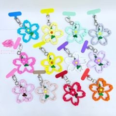 DÂY CHARM HOA Silicone R.E.P CaseTify CHỐNG BẨN kèm charm nhiều màu sắc