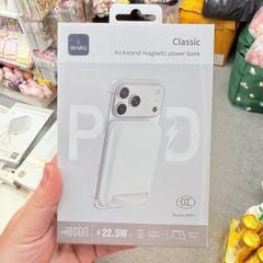 POWERBANK - PIN DỰ PHÒNG KHÔNG DÂY WiWU CLASSIC STAND Wi-P064 – 10.000mAh