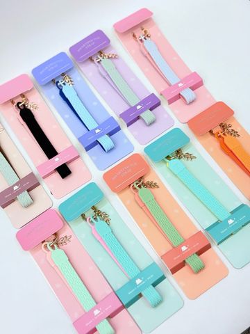 DÂY BI CHARM DẸP 2 MẶT 2 MÀU Silicone CHỐNG BẨN kèm charm