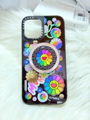 Case Ốp Điện thoại iPhone Hoa Cười & Sticker Nhiều Màu x Murakami Flower Mirror CaseTify iPhone 17/16/Promax