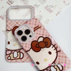 Case Ốp điện thoại iPhone Hello Kitty Trong Camera viền Bling Bling iPhone 13/14/15/16/17/Plus/Pro/Promax