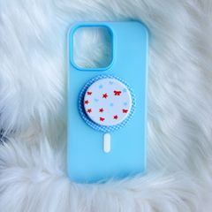 Case Ốp điện thoại iPhone Magsafe Trơn 2 Lớp Basic màu Xanh Dương Pastel iPhone 13/14/15/16/Pro/Promax