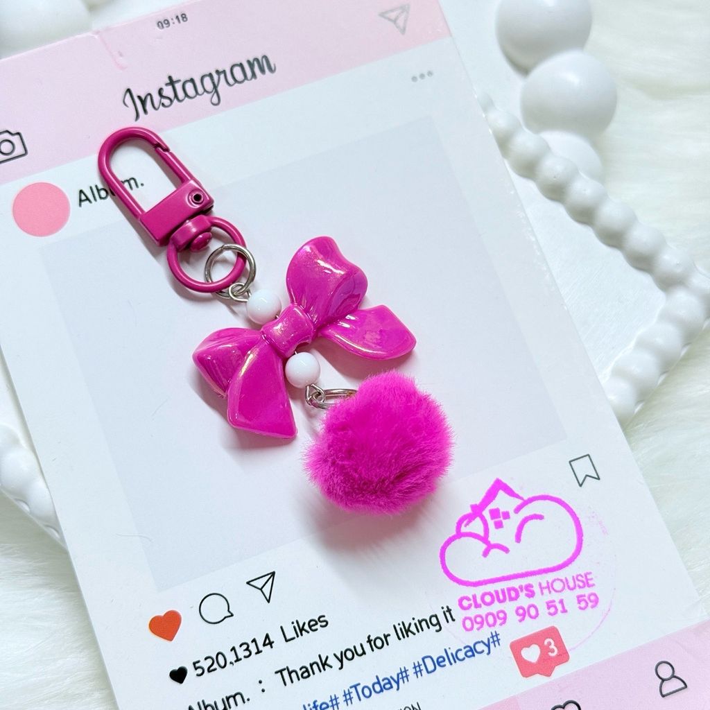Móc treo điện thoại mini các mẫu NƠ cute dễ thương - nhiều mẫu