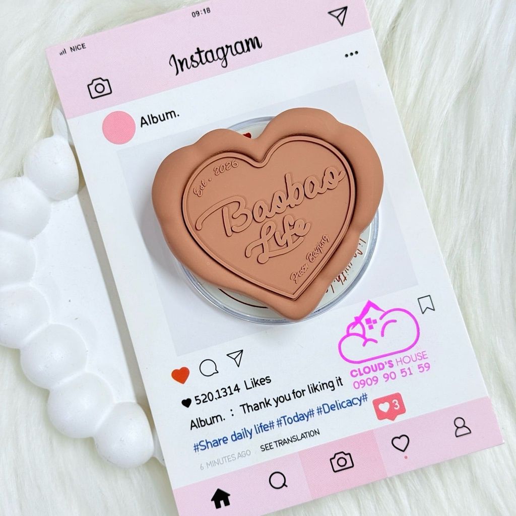 POPSOCKET Magsafe Nam Châm Hít CaseTify R.e.p 1:1 - Trái Tim Baobao Life