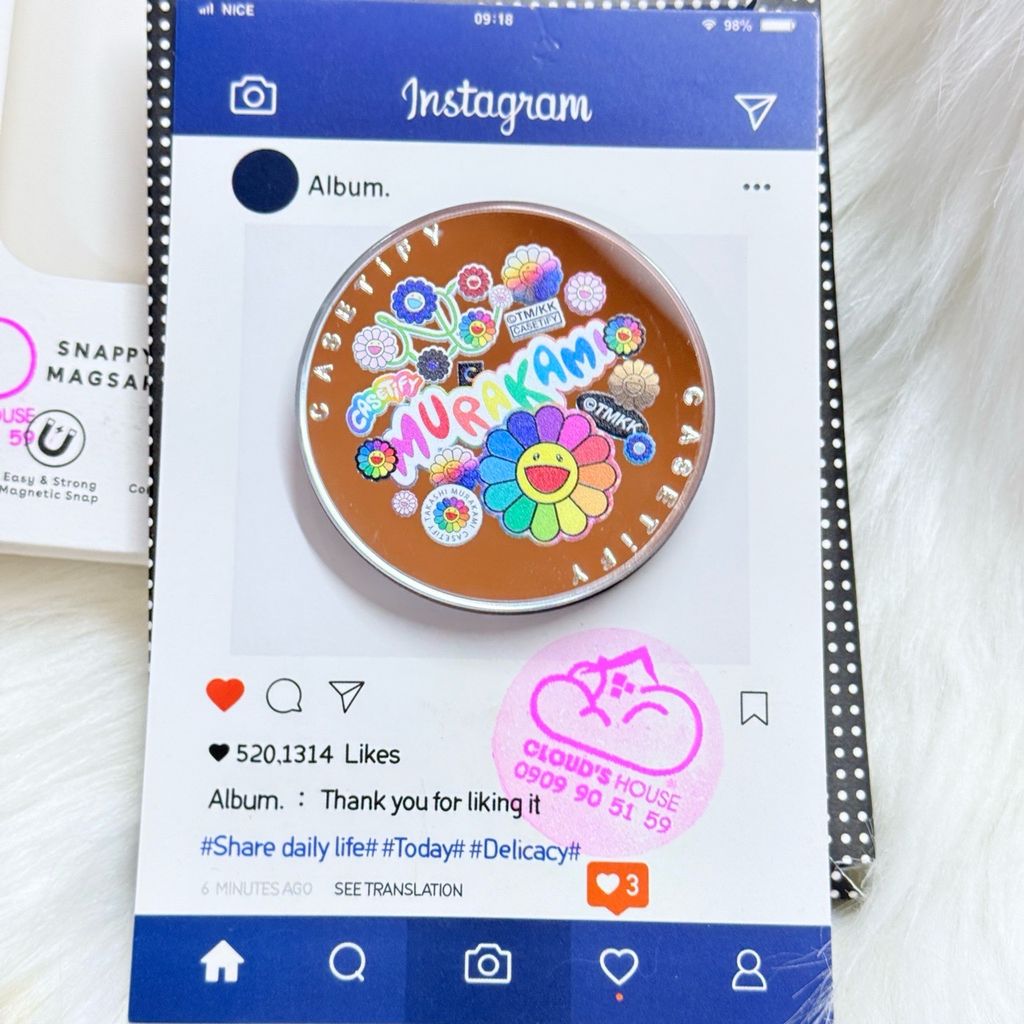 POPSOCKET Magsafe Nam Châm Hít CASETIFY Murakami