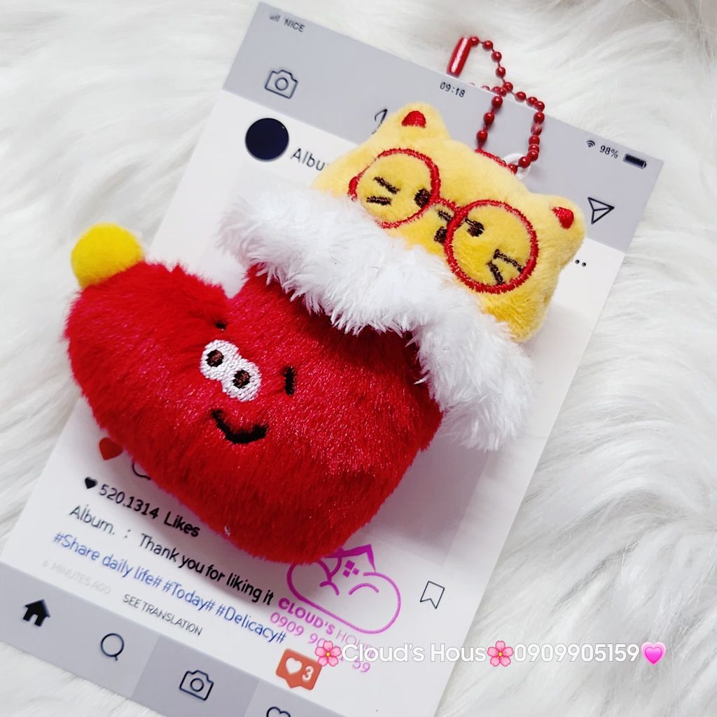 Móc Khóa Gấu Bông Giáng Sinh
