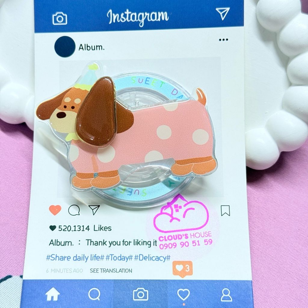 POPSOCKET Magsafe Nam Châm Hít CHÓ - MÈO Kute