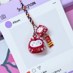 Móc Điện Thoại Mèo Lớn Mèo Nhỏ Móc Túi Phụ Kiện Đẹp nhiều màu (ánh hologram)