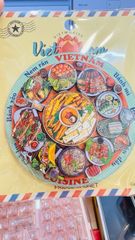 Nam Châm Gỗ 3D Trang Trí Tủ Lạnh Fridge Magnet - Món Ăn- Quà lưu niệm - Việt Nam (VietMories)