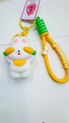 Móc Khóa Chó & Thỏ Cà Rốt Dây Happy Nhiều Mẫu