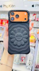 Case Ốp Điện thoại iPhone TAKASHI MURAKAMI x CASETiFY FLOWERS BLOOM Màu Đen Basic iPhone 17/16/15Pro/Promax