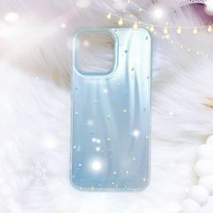 Case Ốp điện thoại iPhone Ngôi Sao Nền Xanh Hologram Bling Bling iPhone 13/14/15/16/Pro/Promax