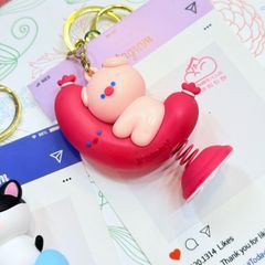 MÓC KHÓA LÒ XO NHÚN KUTE