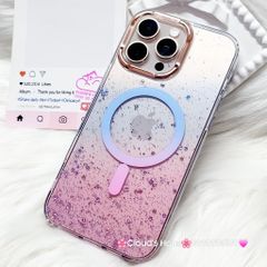 Case Ốp điện thoại iPhone Likgus Trong Ombre Nhiều Màu Bling Bling Magsafe iPhone 16/17/Promax