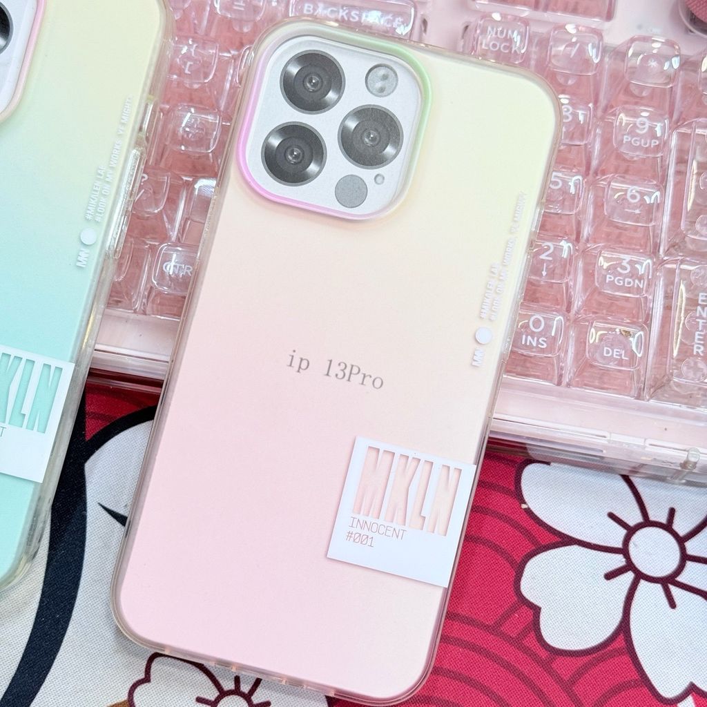Case Ốp điện thoại Trong Lưng Nhám Ombre Nhiều Màu iPhone MIKALEN iPhone 13/14 PRO