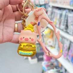 Móc Khóa Heo Cute Dây Nhựa