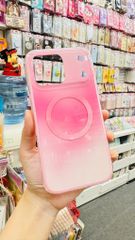 Case Ốp điện thoại iPhone Ombre Hồng Trắng Có Nút Control Magsafe iPhone 13/14/15/16/17Pro/Promax
