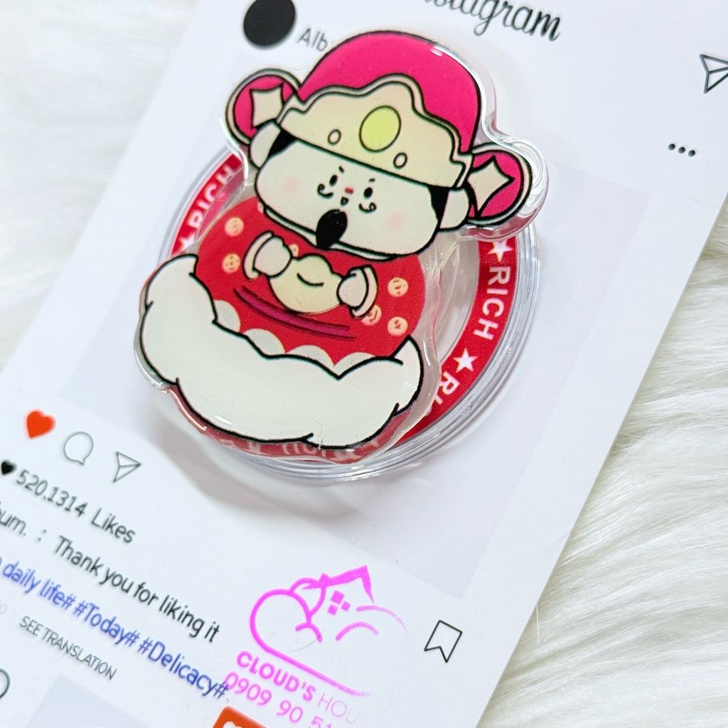 POPSOCKET magsafe Mèo May Mắn Thần Tài TẾT