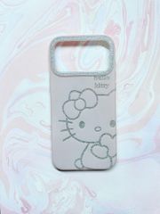 Case Ốp điện thoại iPhone Hello Kitty Hồng Nhạt Viền Camera Bling Bling iPhone 17/Pro/Promax