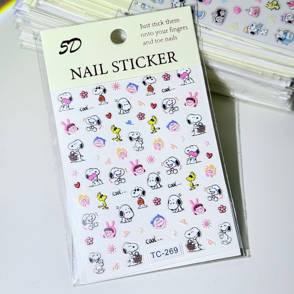Sticker 5D Nổi Mini Nails/ Điện Thoại
