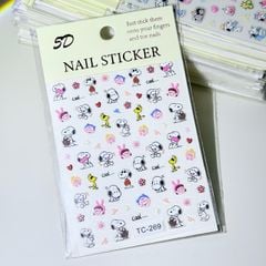 Sticker 5D Nổi Mini Nails/ Điện Thoại