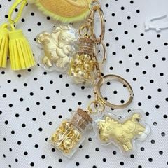 MÓC KHÓA NGỰA VÀNG KÈM HỦ VÀNG- TẾT
