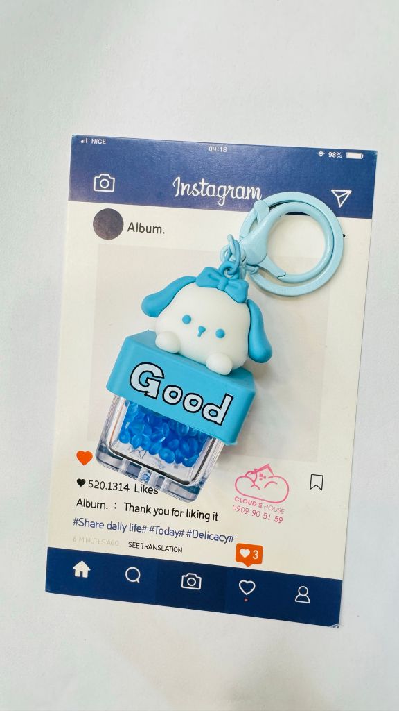 Móc Khóa Sanrio Thơm Và Đèn