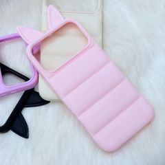 Case Ốp điện thoại iPhone phao Tai MÈO chất silicone iPhone 15/16/17Pro/Promax