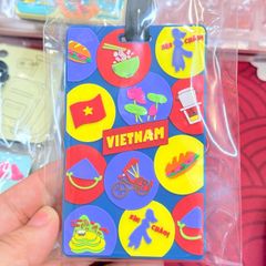 Thẻ Treo Hành Lý Vali Nhựa Dẻo PVC Luggage Tag Hình Ảnh Việt Nam Quà Lưu Niệm