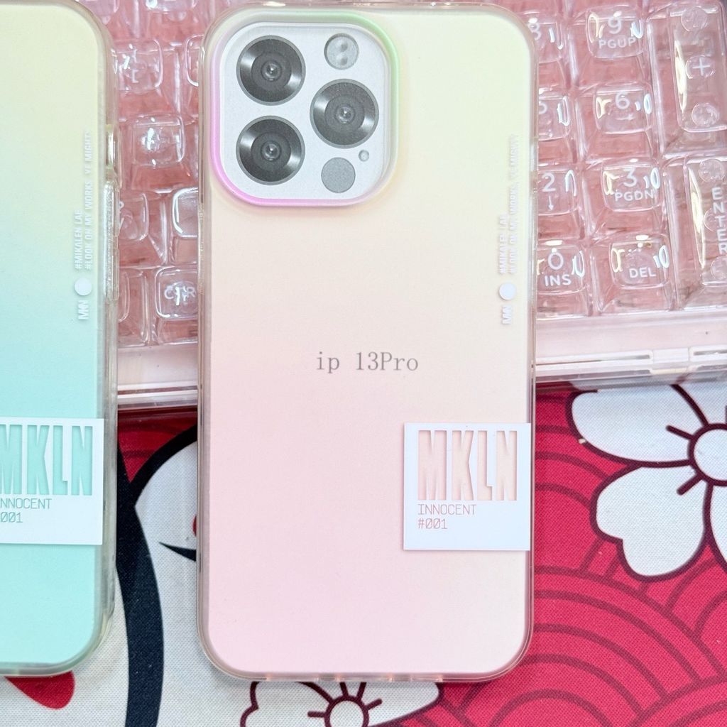 Case Ốp điện thoại Trong Lưng Nhám Ombre Nhiều Màu iPhone MIKALEN iPhone 13/14 PRO