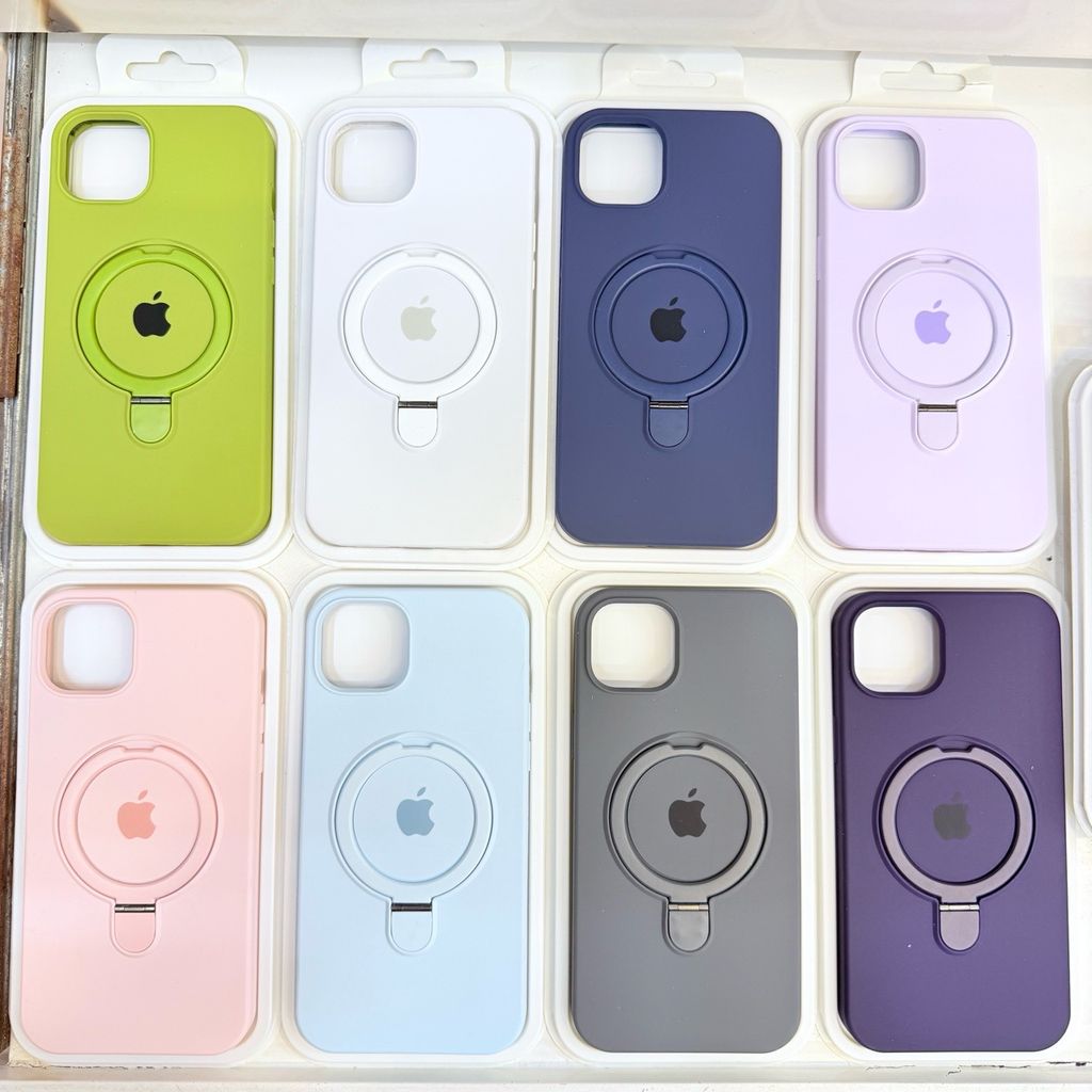 Case Ốp điện thoại Silicone Chống Dựng Nhiều Màu Magsafe iPhone 15Plus/16/16Plus