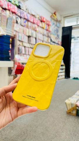 Case Ốp điện thoại iPhone Lovely Power Vàng iPhone 13/14/15/16/Pro/Promax