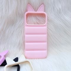 Case Ốp điện thoại iPhone phao Tai MÈO chất silicone iPhone 15/16/17Pro/Promax