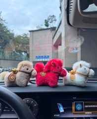 Móc Treo/ Móc Khóa Ngựa Gấu Bông Mã Đáo Thành Công Tài Lộc Tết