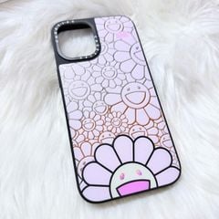 Case Ốp Điện thoại iPhone Hoa Cười Nền Hồng x Murakami Flower Mirror CaseTify iPhone 17/16/Promax