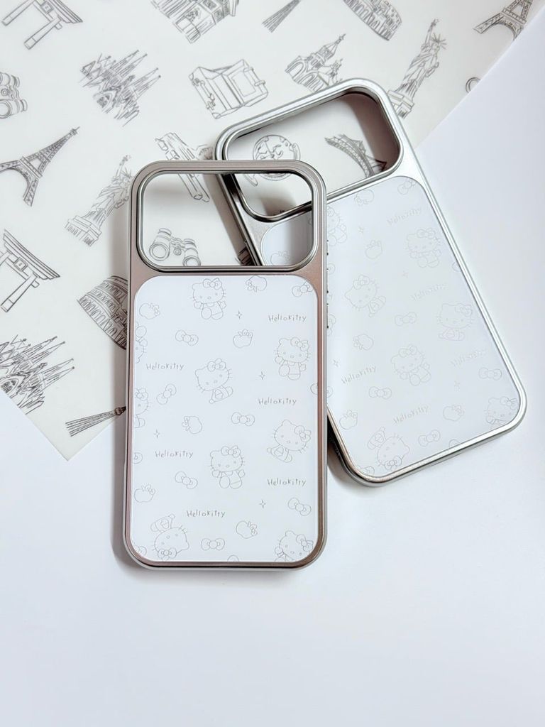 Case Ốp điện thoại iPhone Hello Kitty Trắng hoạ tiết mini iPhone 13/14/15/16/17/Plus/Pro/Promax