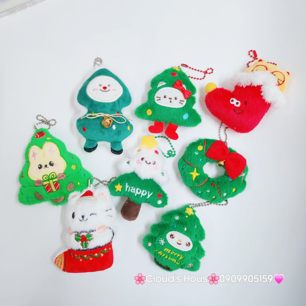 Móc Khóa Gấu Bông Giáng Sinh
